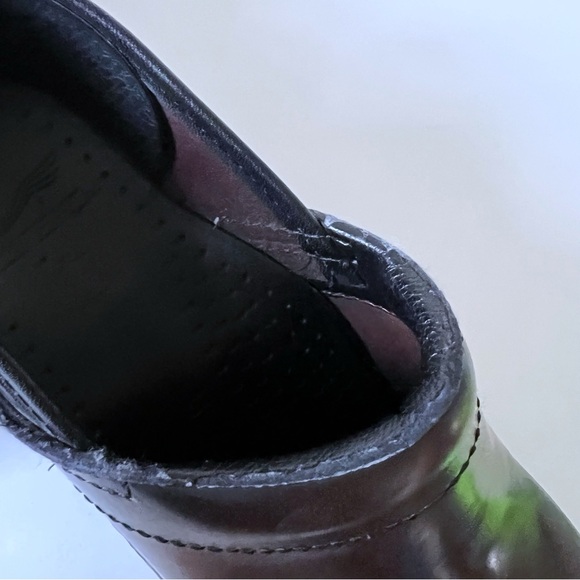 Dansko Brown Leather Clogs Comfort Casual Career Professional Orthopedic SZ 38 - Picture 12 of 15